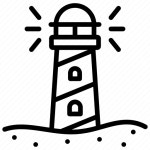Lighthouse, beacon, tower, building, beach, sea icon - Download on Iconfinder
