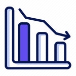 Down, statistic, arrows, analysis, chart, business, direction icon - Download on Iconfinder