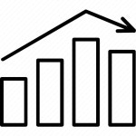 Analytics, arrow, chart, decline, down, rank, statistics icon - Download on Iconfinder