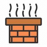 Chimney, fireplace, furniture, flame, winter, xmas, christmas icon - Download on Iconfinder