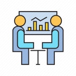 Business course, business meeting, consultant, consulting, executive, graph, people icon - Download on Iconfinder