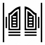 Door, household, saloon, western icon - Download on Iconfinder