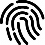            Biometric, enter, finger, fingerprint, identity, touch icon             Gdpr by Simple icons    