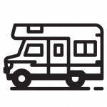 Camper, camping, outdoors, recreational vehicle, rv icon - Download on Iconfinder