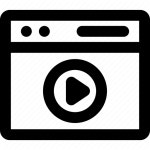             Internet video, online video, tutorial, video play, video streaming icon             Network and Communication by... 