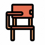 Chair, desk icon - Download on Iconfinder on Iconfinder