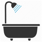             Bath shower, bathroom, bathtub, cleaning, hygiene, wash, water icon             Shower #1 by Aha-Soft    