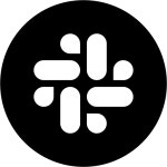 Slack, flat, black, icon icon - Free download on Iconfinder