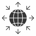 Arrow, business, globe, seo icon - Download on Iconfinder