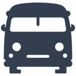Mini, front view, old, funny, bus, van, cute icon - Download on Iconfinder