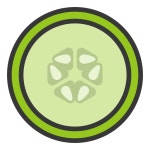 Cucumber slice, food, healthy, vegan, vegetable, vegetarian icon - Download on Iconfinder