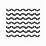 Wave, fog, sea, waves, foggy, mist icon
