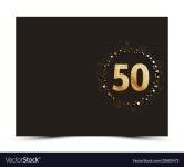 50 years anniversary card Royalty Free Vector Image 50 years anniversary card vector image on VectorStock