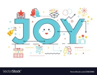Joy word lettering Royalty Free Vector Image - VectorStock Joy word lettering vector image on VectorStock