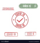 Coronavirus stamp set Royalty Free Vector Image Coronavirus stamp set vector image on VectorStock