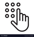Code lock icon Royalty Free Vector Image - VectorStock Code lock icon vector image on VectorStock