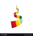 Guinea flag on a white Royalty Free Vector Image Guinea flag on a white vector image on VectorStock