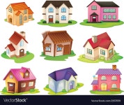 Different houses Royalty Free Vector Image - VectorStock Different houses vector image on VectorStock