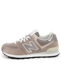 New Balance 574 Dark in White for Men | Lyst