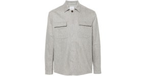 Eleventy Jacket-Shirt in Gray for Men | Lyst Eleventy Gray Jacket-Shirt for men