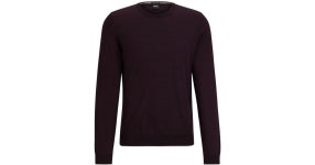 BOSS Leno Crew-Neck Jumper in Blue for Men | Lyst Boss Blue Leno Crew-Neck Jumper for men