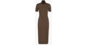 Fendi Dresses in Natural | Lyst Fendi Natural Dresses