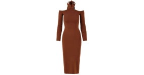 Akep Knitted Dresses in Brown | Lyst Akep Brown Knitted Dresses