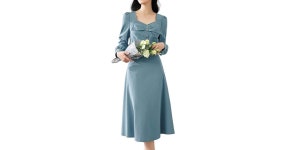 OUNIXUE 2Pc Blouse & Skirt Set in Blue | Lyst OUNIXUE Blue 2Pc Blouse & Skirt Set
