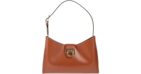 Ferragamo Handbag in Brown | Lyst Ferragamo Brown Handbag
