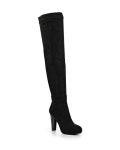 Lost ink Gig Stretch Over Knee Boots in Black | Lyst Lost Ink | Black Gig Stretch Over Knee Boots | Lyst