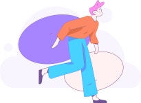 Happy Runner 일러스트레이션들 - SVG, PNG 무료 다운로드