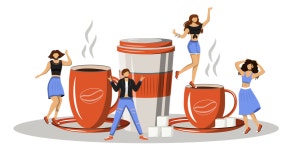 Best Premium Coffee culture Illustration download in PNG & Vector format
