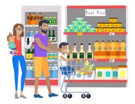 Man In Market Store Illustrations Images & Vectors - Royalty Free