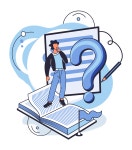 Best Premium Ask questions Illustration download in PNG & Vector format