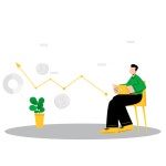 Best Premium Business investment growth analysis Illustration download in PNG & Vector format