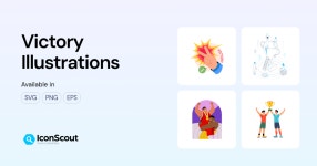 Victory Illustrations - Free Download in SVG, PNG
