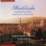 Allegro Vivace (멘델스존 : 교향곡 4번 가장조 작품번호 90 이탈리아 - 1악장) - Charles Munch, Boston Symphony Orchestra