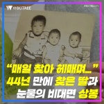 “매일 찾아 헤매며...” 44년 만에 찾은 딸과 눈물의 비대면 상봉 | 위키트리 “매일 찾아 헤매며...” 44년 만에 찾은 딸과 눈물의 비대면 상봉