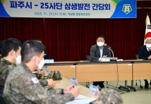 김경일 파주시장, 25사단과 상생발전 간담회 진행 | 위키트리 김경일 파주시장, 25사단과 상생발전 간담회 진행