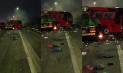 중부내륙고속도로 역주행 버스, 화물차 3대 들이받아…처참한 현장 | 위키트리 중부내륙고속도로 역주행 버스, 화물차 3대 들이받아…처참한 현장