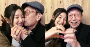 '88세' 신구와 '33세' 박소담 다정한 볼 뽀뽀…나이 초월한 각별한 사이 인증 | 위키트리 '88세' 신구와 '33세' 박소담 다정한 볼 뽀뽀…나이... 