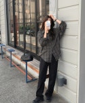 옹글다 메크하 체크 빅사이즈 남방 셔츠