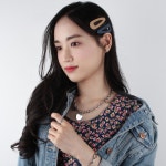 캔디플래닛 [5개입] 왕 큰 무광 검정 디스코 똑딱핀 세트 캔디플래닛