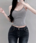 잇츠민 [쫀쫀탄탄글램핏/소장필수🩷] (끈조절가능) 레이스 스판 레이어드 끈나시 (3color)