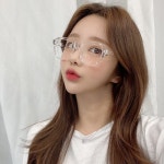하리몽드 [블루라이트차단 옵션] 빅사이즈 클리어 타운 뿔테 안경
