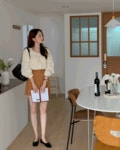 피치글로우 펌킨 스커트(호박)