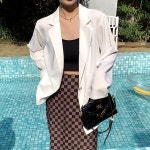 리즈고 루즈핏 투버튼 블레이저 자켓