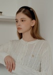 아노에틱 VOLUME SATIN VELVET HAIRBAND_BLACK