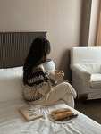 무드인슬로우 도이젠 노르딕 니트