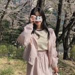 모어렌 [캐주얼점퍼] [tjp0093] 아네스 셋업 후드 점퍼(나일론점퍼,바람막이,아노락점퍼,후드자켓,후드바람막이,간절기점퍼,캐주얼점퍼... 